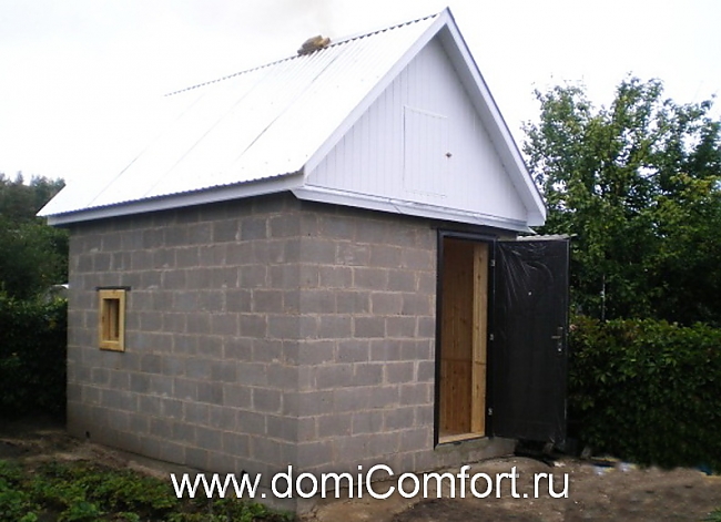 стоимость сарая из пеноблоков