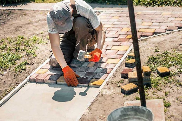 укладка брусчатки в Московской области укладка брусчатки в Московской области